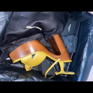 YSL PLATFORM SANDAL  HEELS